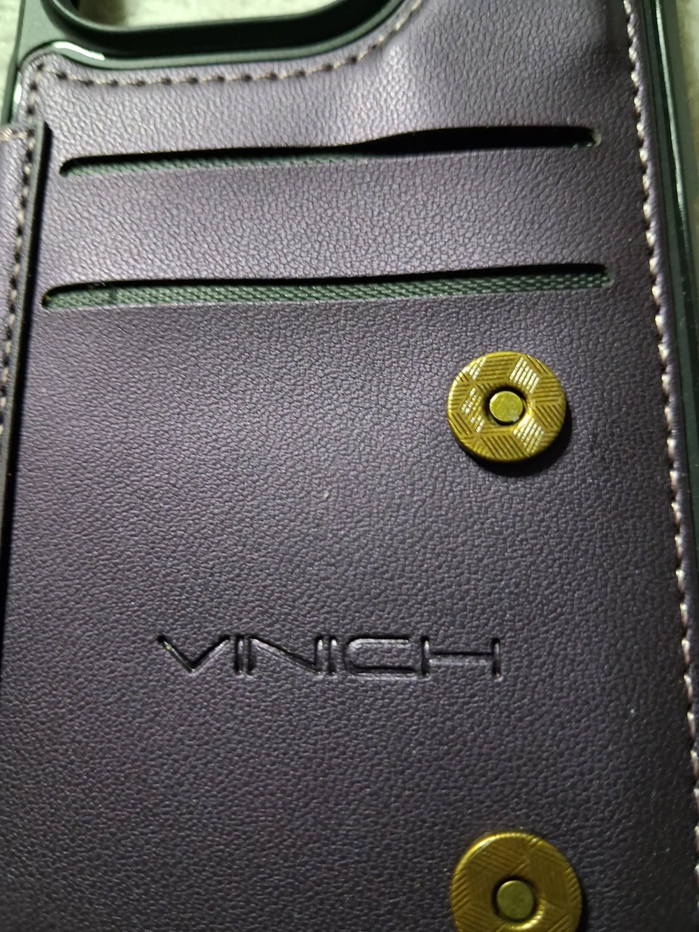 Vinich Wallet Case for Apple iPhone 14 Pro Purple Detachable Card Holder